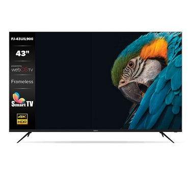 טלוויזיה חכמה 43 אינץ' פוגי'קום Fujicom FJ-43UIL900 43 Inch 4K UHD SMART LED TV FRAMLESS WebOS TV DVBT-2 RJ45